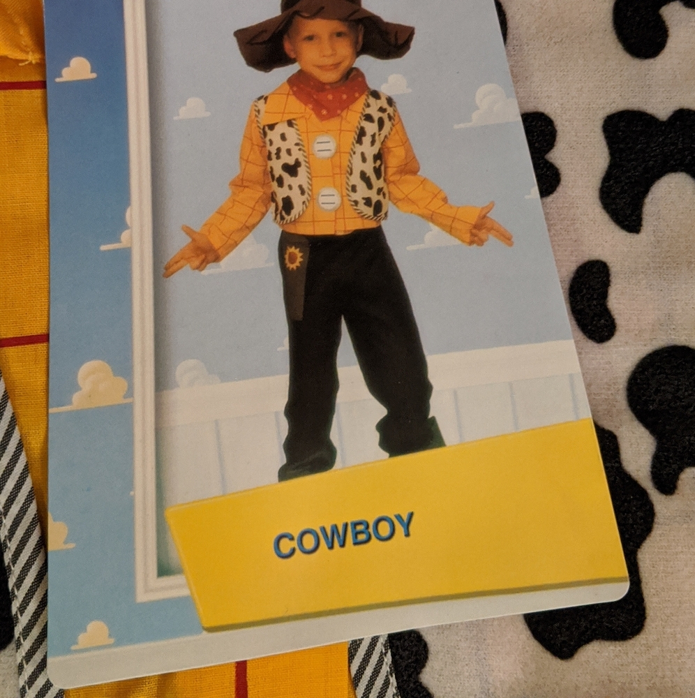 4Pc Toy Story Woody Cowboy Costume ALL - Picture 2 of 4